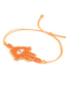 Fashion Orange Lip Set Woven Bracelet