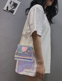 Fashion Transparent Laser Transparent Hand Chain Shoulder Messenger Bag