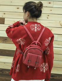 Fashion Red Shoulder Messenger Bag