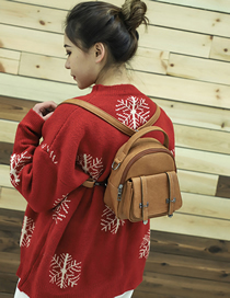 Fashion Light Brown Shoulder Messenger Bag