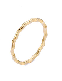 Fashion Gold Geometric Wavy Ring