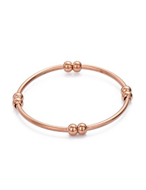 Fashion Rose Gold Gold-plated Stainless Steel Geometric Ring