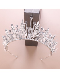 Fashion White Crystal Crown Hair Accessories