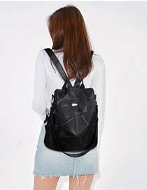 Fashion Black 3 Oxford Cloth Backpack