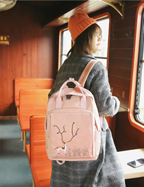 Fashion Pink Deer Backpack