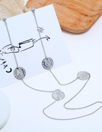 Fashion Silver Hanging Neck One-piece Body Earrings