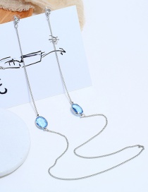 Fashion Silver Portrait Alloy Necklace Earrings Integrated Chain