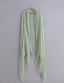 Fashion Green Plain Silk Scarf