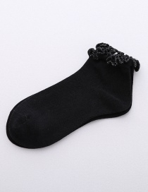 Fashion Black Bamboo Fiber Fungus Socks
