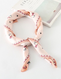 Fashion Pink Puppy Print Scarf