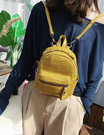 Fashion Yellow Stone Pattern Backpack