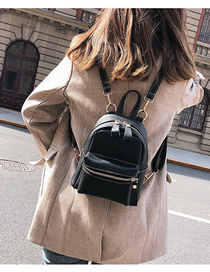Fashion Black Pu Multi-purpose Shoulder Bag