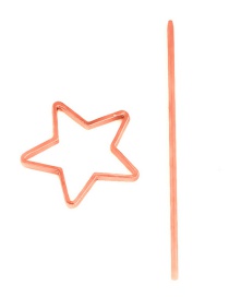 Fashion Rose Gold Five-pointed Star