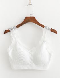 Fashion White Lace Lace Wrap Chest Vest