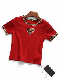 Camiseta Bordada Amor Leopardo Hilo