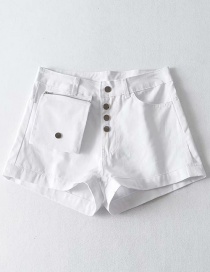 Fashion White Detachable Bag A Shorts