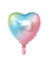 Fashion 18 Inch Heart Shaped Gradient Balloon Aluminum Foil Balloon