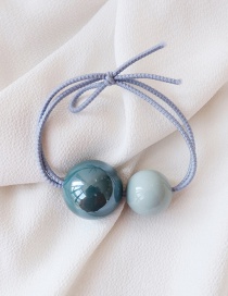 Fashion Gray Blue + Light Blue Contrast Color Ball Rope