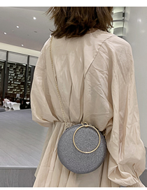 Fashion Light Grey Crossbody Chain Shoulder Bag