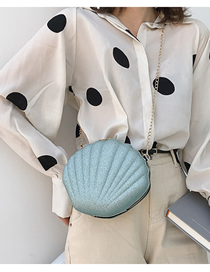Fashion Lake Blue Sequin Shoulder Messenger Bag
