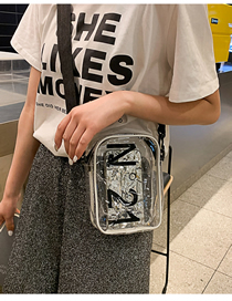 Fashion White Transparent Crossbody Shoulder Bag
