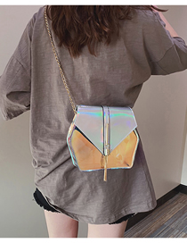 Fashion Silver Transparent Laser Shoulder Messenger Bag
