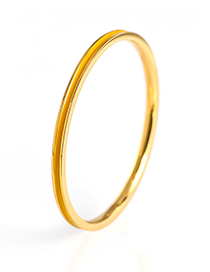 Fashion Gold + Yellow Drip Geometric Ring