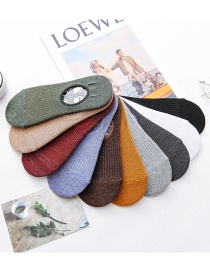 Fashion Color 10 Pairs Of Gift Box Men's Cotton Socks