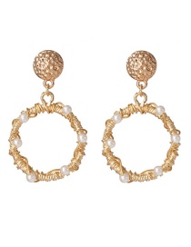 Fashion Gold Pearl Earrings