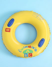 Fashion 90cm Handle Swim Ring Imprinted Abc Inflatable Swimming Ring