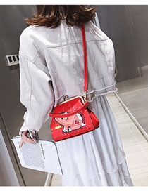 Fashion Red Crossbody Shoulder Bag