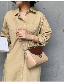 Fashion Khaki Portable Messenger Shoulder Bag