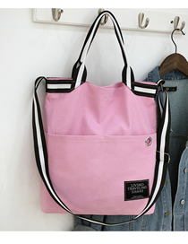 Fashion Pink Rivet Portable Messenger Bag