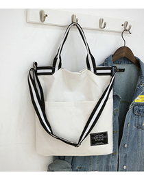 Fashion White Portable Messenger Bag