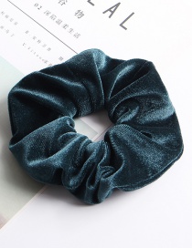 Fashion Big Flannel Circle - Lake Blue Fleece Hair Ring