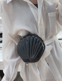 Fashion Black Chain Shell Shoulder Bag