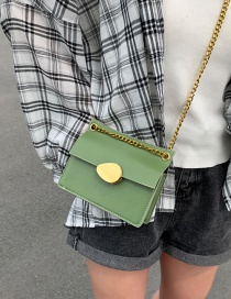 Fashion Green Ring Lock Single Shoulder Messenger Bag