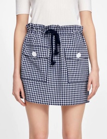 Fashion Lattice Plaid Mini Skirt