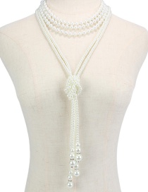 Fashion 107283 Multi-layer Pearl Necklace
