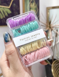 Fashion Small Circle Color (about 180) High-elastic Disposable Hair Box