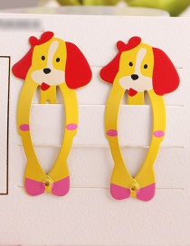 Fashion Yellow Dog Child Hair Clip