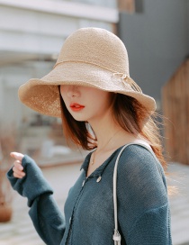 Fashion Khaki Extra-fine Woven Straw Hat