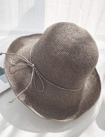 Fashion Bean Paste Extra-fine Woven Straw Hat
