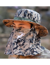 Fashion Camouflage Windproof Rope Fisherman Hat