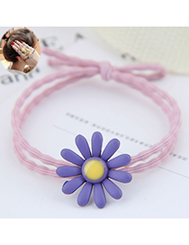 Fashion Purple Flower Small Daisy Flower Head Rope
