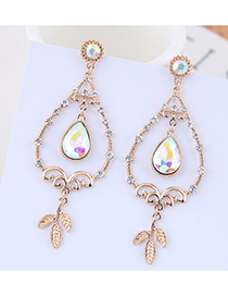 Fashion Gold Hollow Drop Earrings