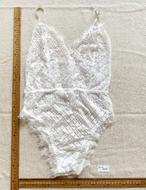 Fashion White Lace Sling Jumpsuit