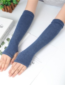 Fashion Upper Green Knitting Half Finger Polyester Cotton Thin Arm Sleeve