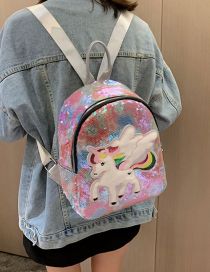 Fashion Pegasus 3 Sequined Unicorn Backpack