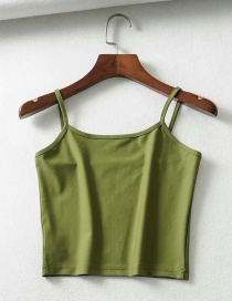 Fashion Green Sling Halter Vest T-shirt